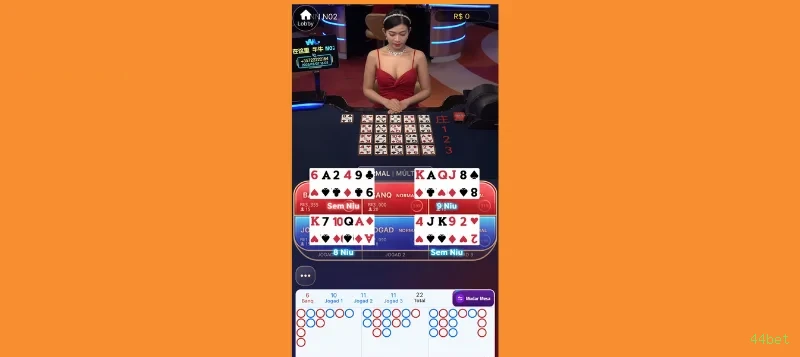 Roleta e blackjack 44bet